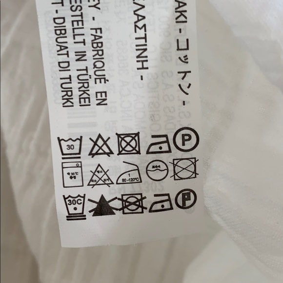 NWT. Zara White Blouse with Puff Sleeves. Size S. - Picture 6 of 7